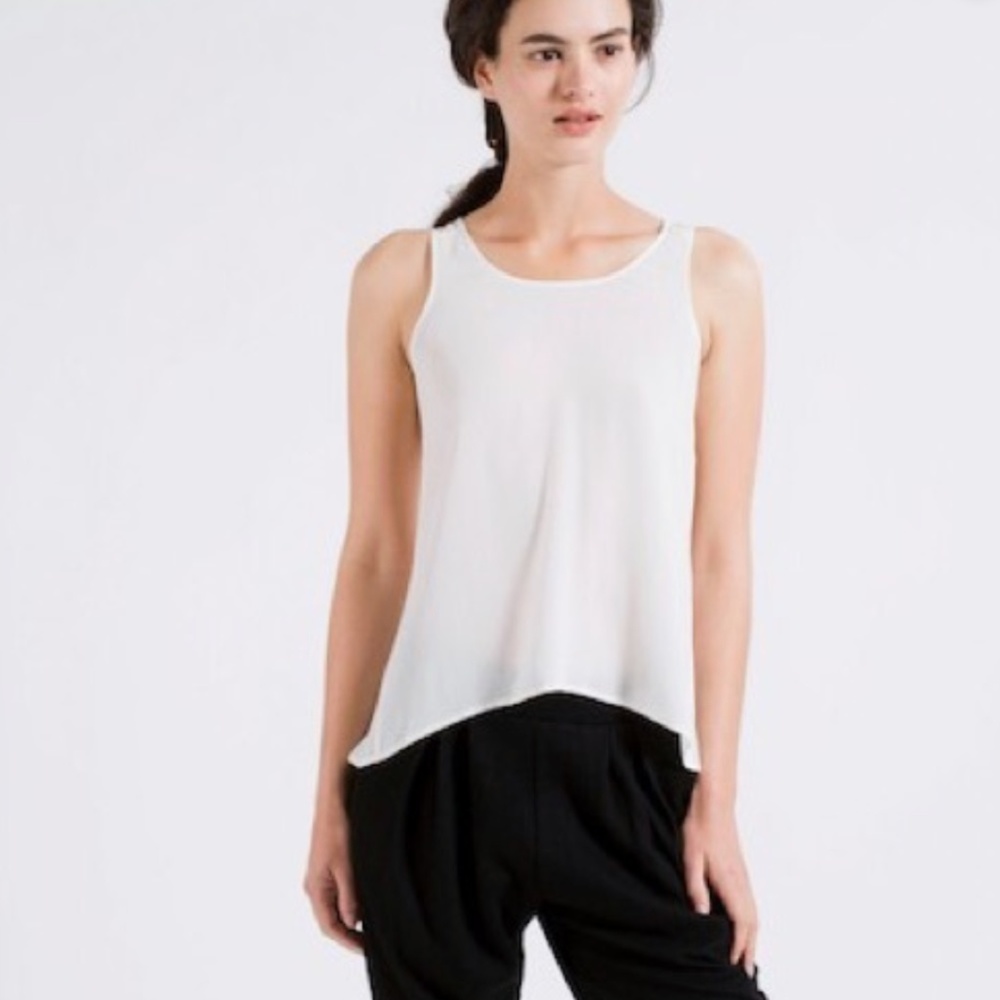 everlane silk top